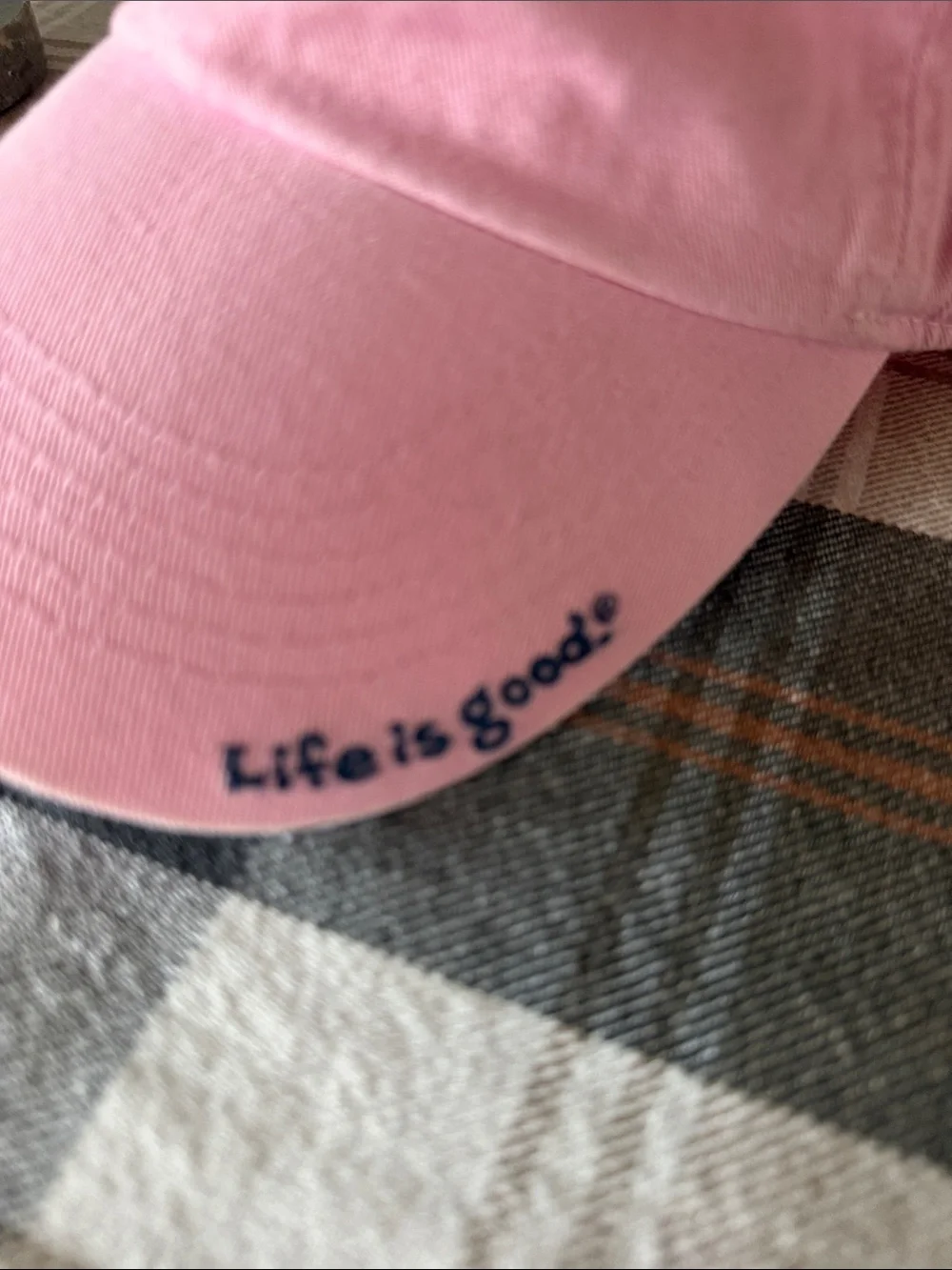Life is good Happy Pink Flip Flops Chill Baseball Cap